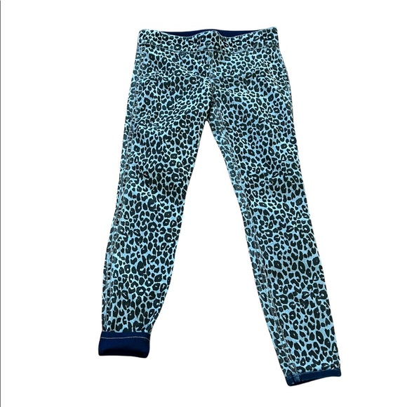 Reversible Leopard Print Denim Leggings**Medium $128 - Picture 3 of 4